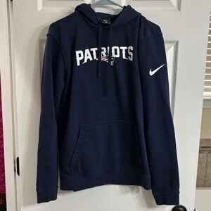Nike Men's Navy Patriots Logo Hoodie